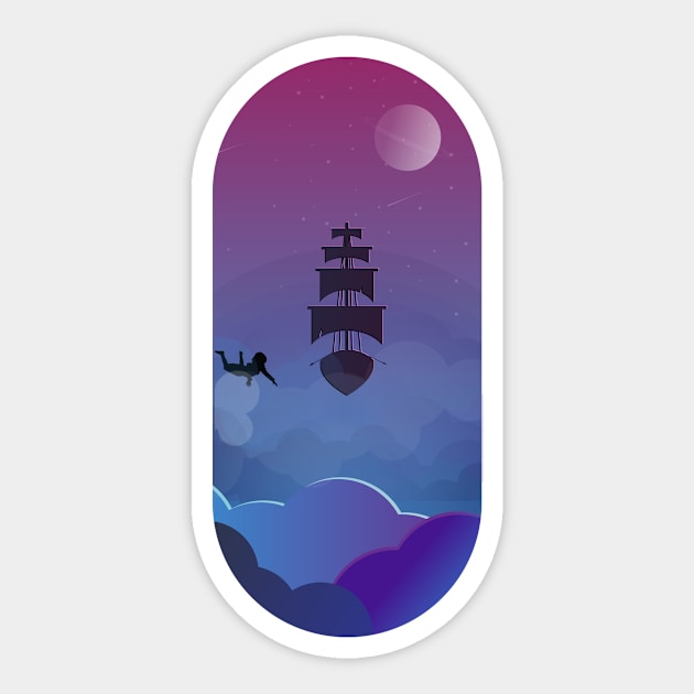 Ship Sticker by schirodesign